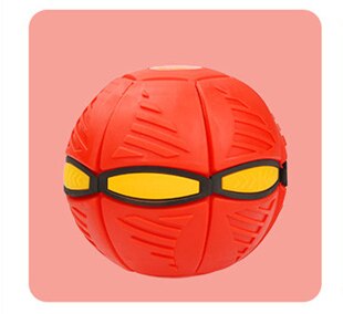 Goliath Games Phlat Ball V3 Kids Games Throw a Disc Catch a Ball Flying Transfiguration Ball Have 3/6 Luminous Lamps for Glows: 3 Light Red