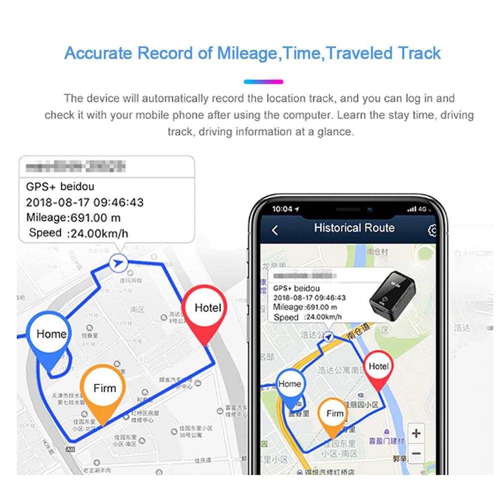 GF-09 Mini Gps Locator Smart Magnetische Gps Auto Tracker Voice Controlkids Oudere Anti-verloren Tracker Opname Tracking Apparaat