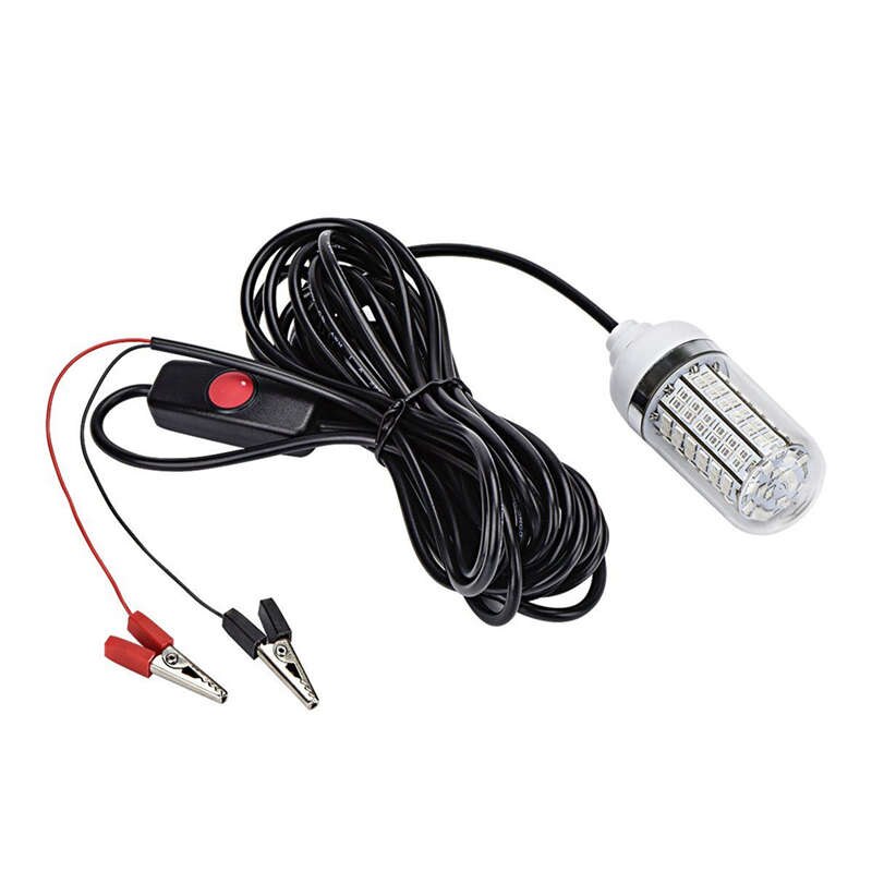 Luz de pesca de 12V y 15W, 108 Uds., 2835 Led, cebos de pesca subacuática con luz, buscador de peces, lámpara que atrae a camarones, calamar, Krill