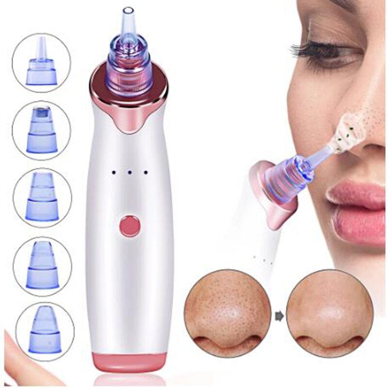 Face Deep Cleaner Blackhead Remover Vacuum Extractor Therapy Machine Vacuum Suction Facial Beauty Cleaning Skin Care Tool