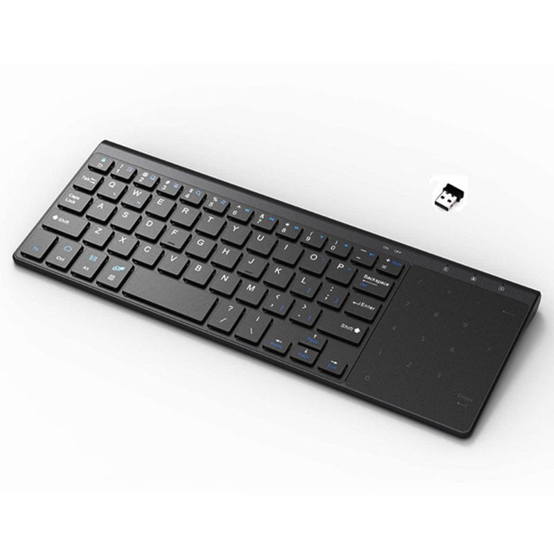 Small Wireless Computer Keyboard 2.4G Wireless Smart TV External Remote Keypad