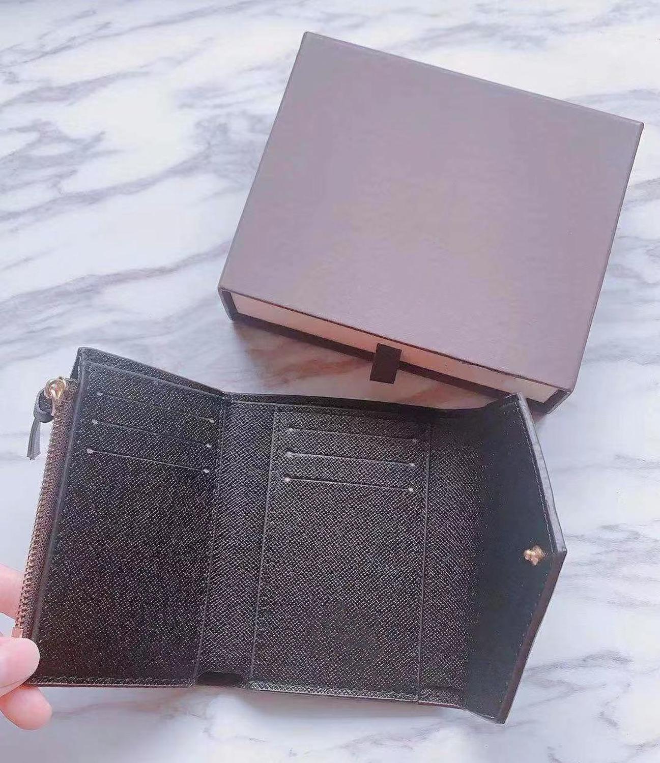 218 # brieftasche frauen 9 farben einzigen reißverschluss pocke frauen brieftasche Dame Null geldbörse damen handtasche kurz: Kaffee