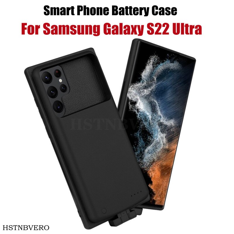 Battery Case For Samsung Galaxy S22 Ultra Power Case External PowerBank Charging Cover For Galaxy S22 Ultra Battery Charger Case