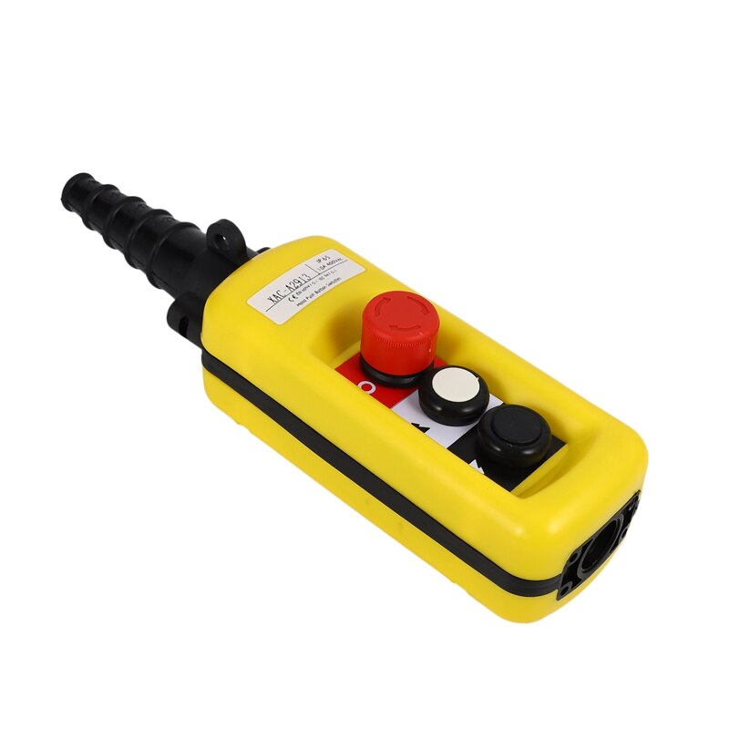 XAC-A2913 colgante de Control de elevación, interruptor de botón de mano impermeable con mango de elevación eléctrica, 2 botones con dos velocidades y