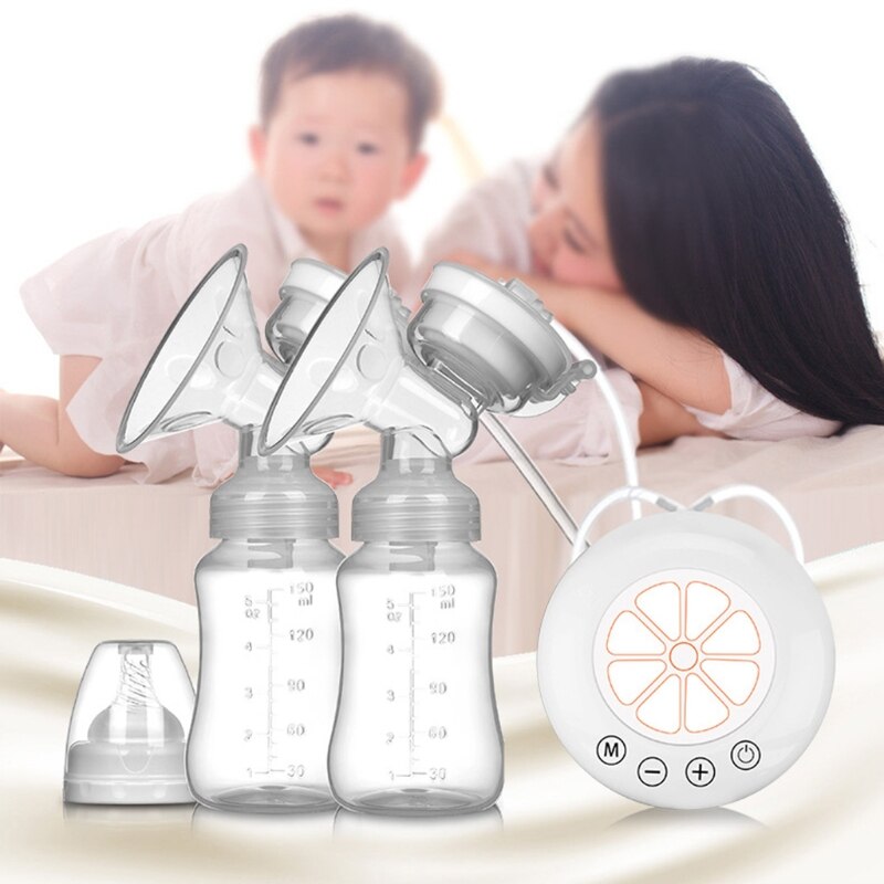 Elektrische Krachtige Dubbele Borstkolf Zuig Melk Extractor Automatische Melker Baby Borstvoeding Accessoires