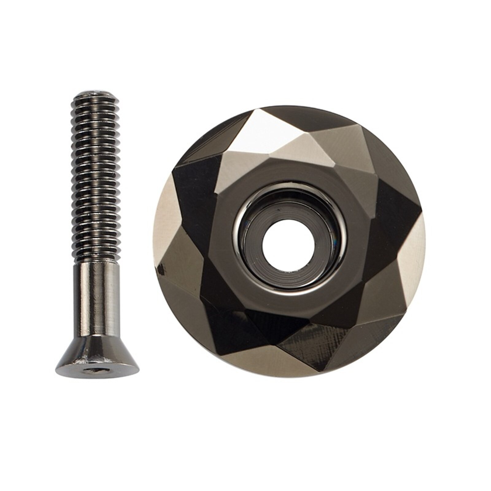 Bicycle Headset Top Cap Bike Top Tube Cap Color Bicycle Headset Top Cover for Mountain Bike Road Bike N66: Titanium