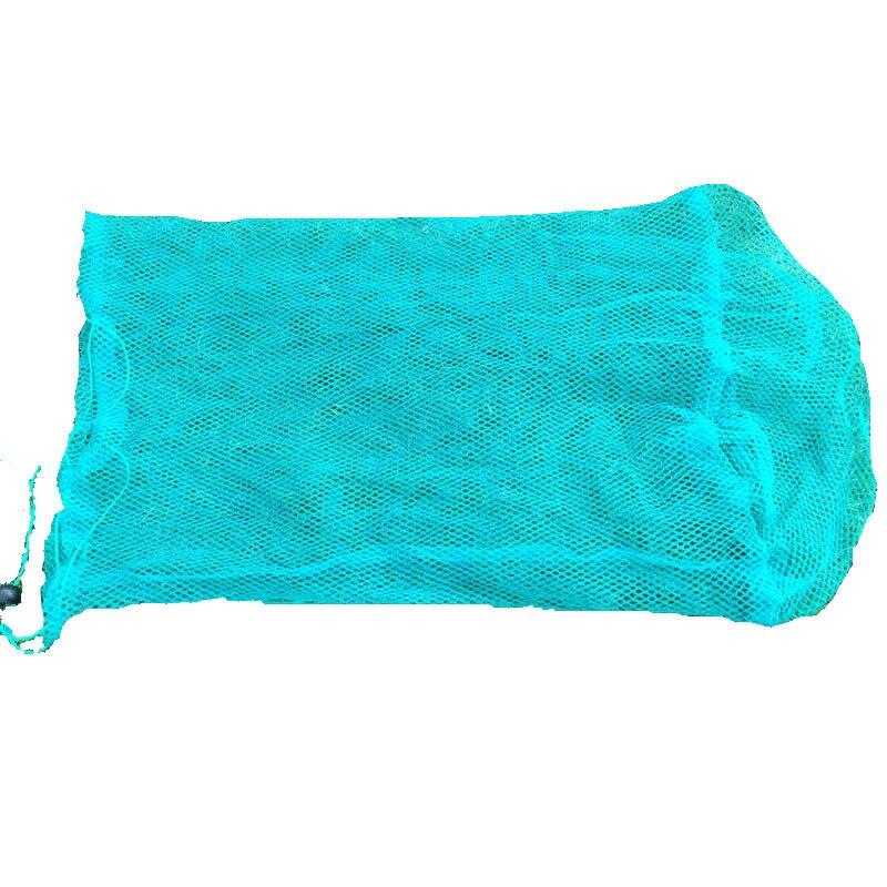 1pcs Folding fish net mesh bag of fish guard Fishing tools Plastic mesh bag Fruit and vegetable net bag Toy receive net bag