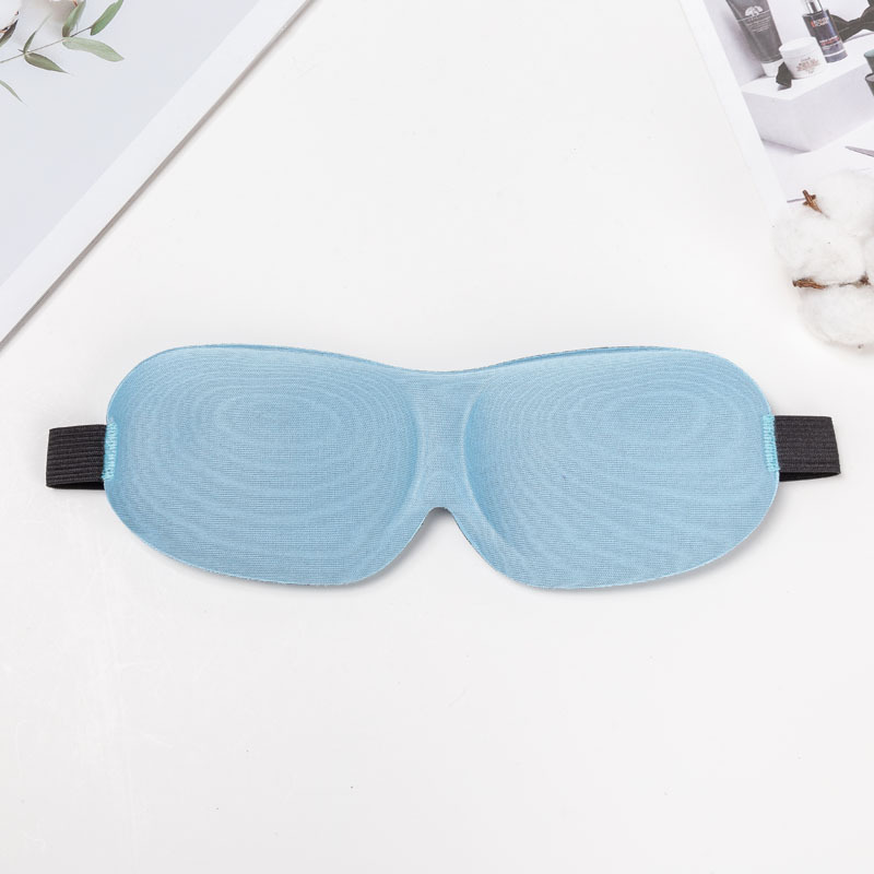 Mascarilla 3D para dormir para hombre y mujer, máscara de algodón estéreo para los ojos, para descanso de ojos, cuidado de la salud: Sky Blue