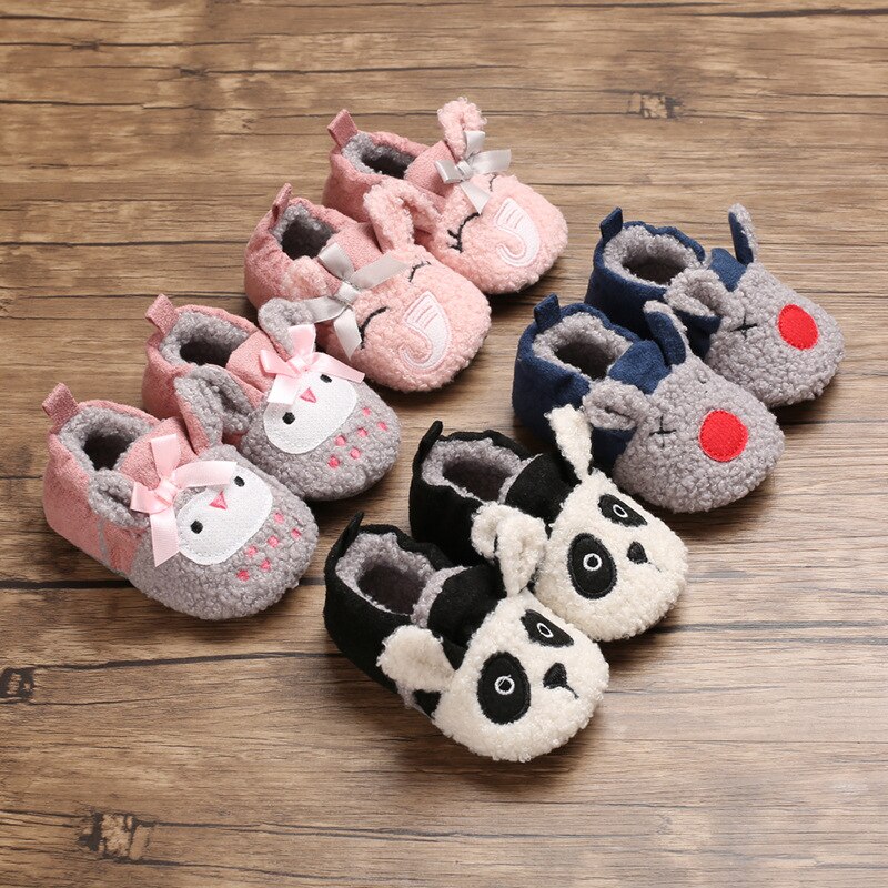 Baby Winter Shoes Toddler Infant Girls Boys Cartoon Warm Winter Shoes Boots Girls Boys First Walkers Walking Shoes