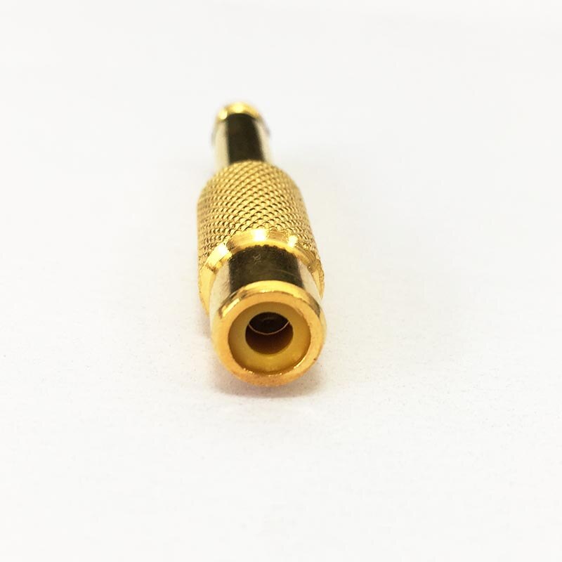 2 stks 6.35mm naar RCA Vrouwelijke 6.5 naar AV eindversterker adapter straight