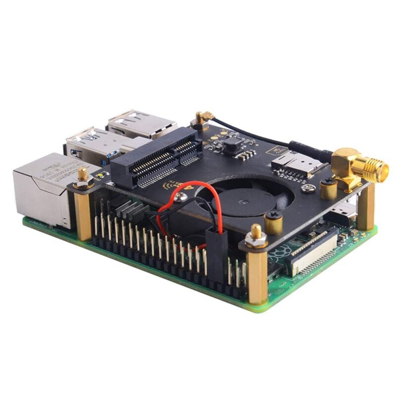 Placa de sombrero 4G / 3G para Raspberry Pi 4B/3B +/3B/2B/Zero W/Zero WH,Jetson Nano N0PB
