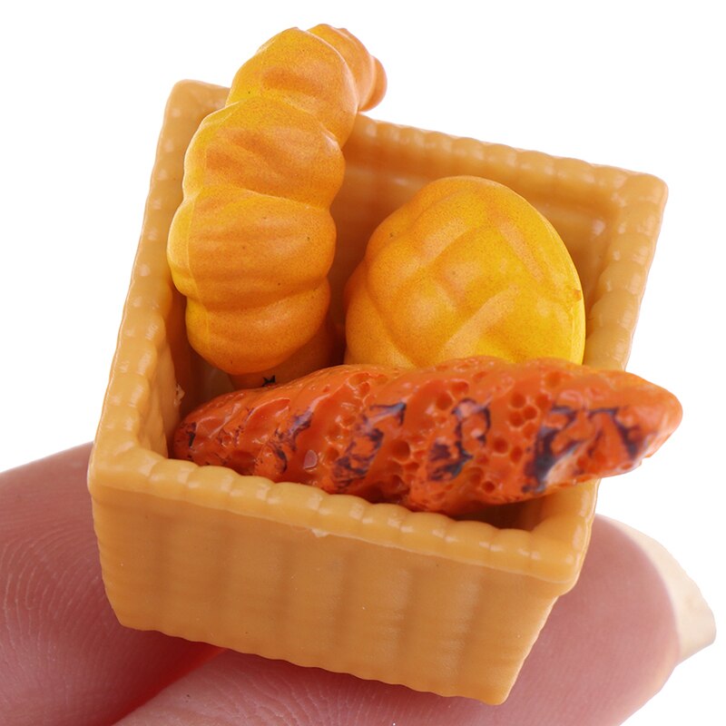 4Pcs Dollhouse Miniatuur Baguette Combinatie Speelgoed Pop Voedsel Keuken Accessoires Simulatie Speelgoed