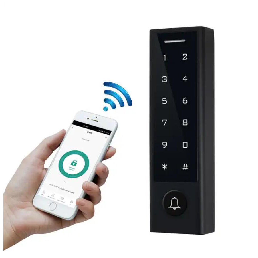 Waterproof Bluetooth Touch Keypad Access Control Door Lock EM Card Reader with Wiegand
