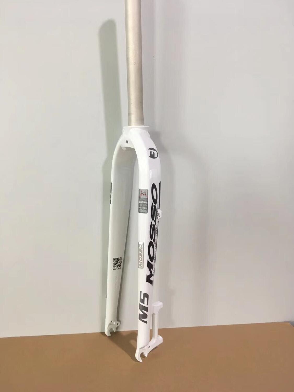 neue modell Mosso M5 MD5 M5E M5EV M6 MTB mountainbike gabel für v + Rabatt bremse 26" 27,5 "29" Fahrrad Vordere fest Ultraleicht gabel: M5 Weiß Schwarz
