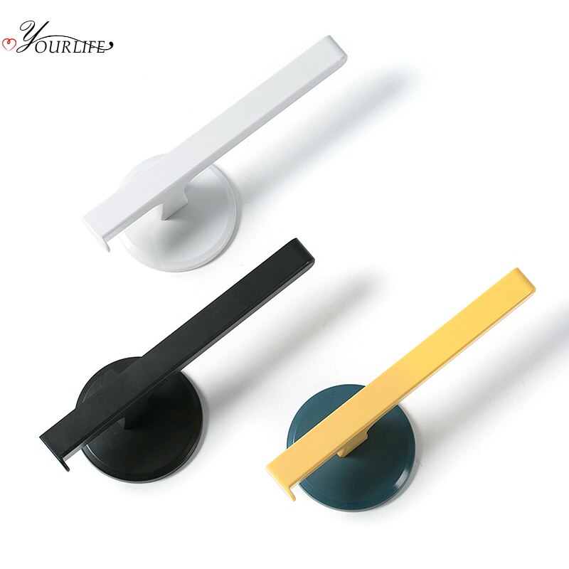 Oyourlife Wandmontage Handdoekhouder Plastic Handdoekenrek Badkamer Keuken Handdoek Opknoping Hanger Keuken Badkamer Organisator Plank