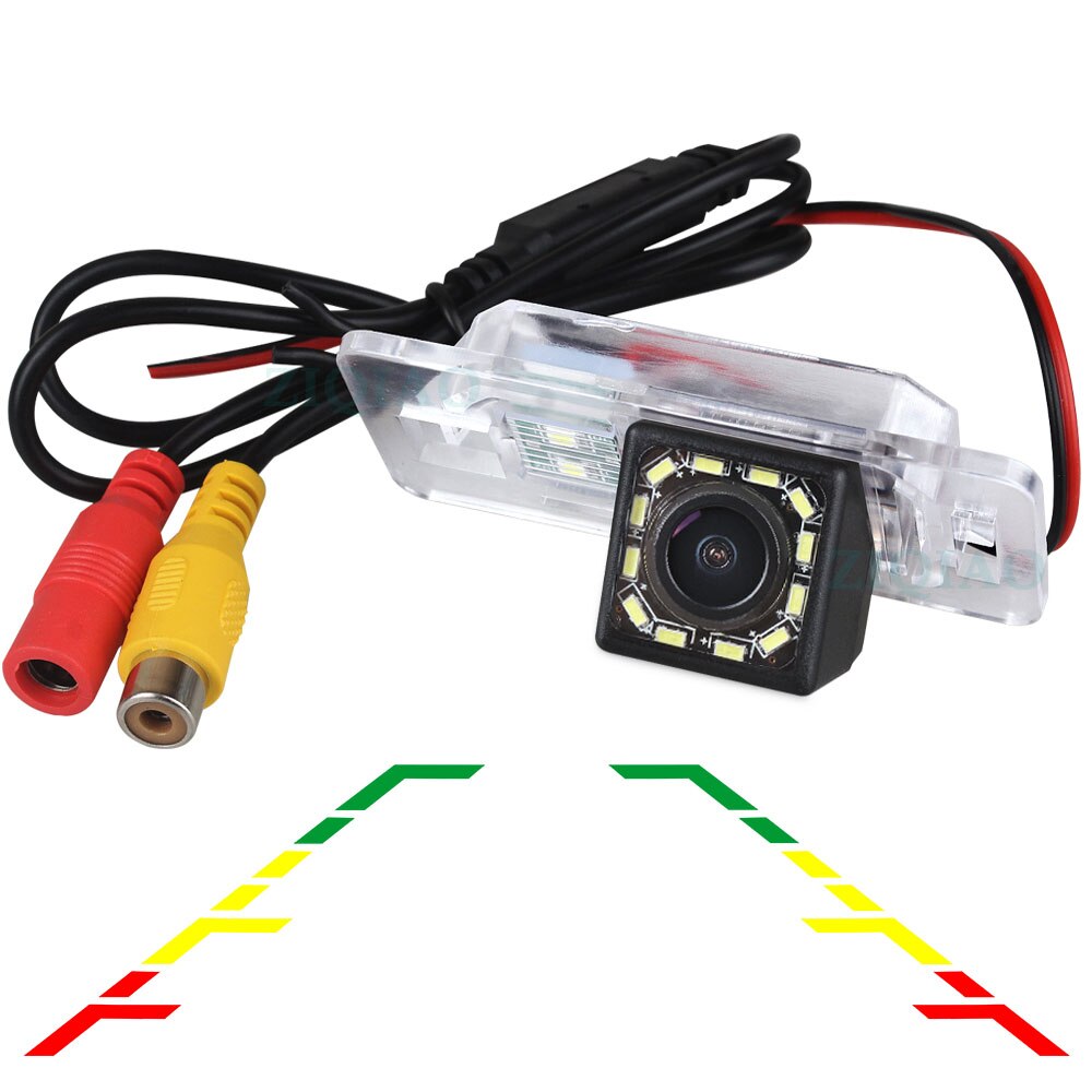 Ziqiao voor bmw 1- serie  e82 3 -serie  e90 e91 5- serie  e39 x1 x3 nachtzicht dynamische achteruitrijcamera  hs023: 12 led lineaire rails