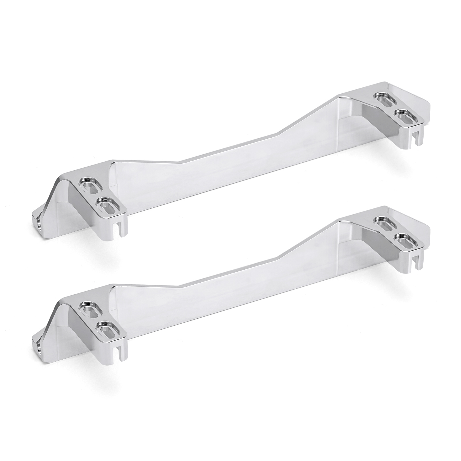 NJORA CNC Aluminum Rock Sliders Side Pedal for 1/10 RC Crawler FMS FCX10