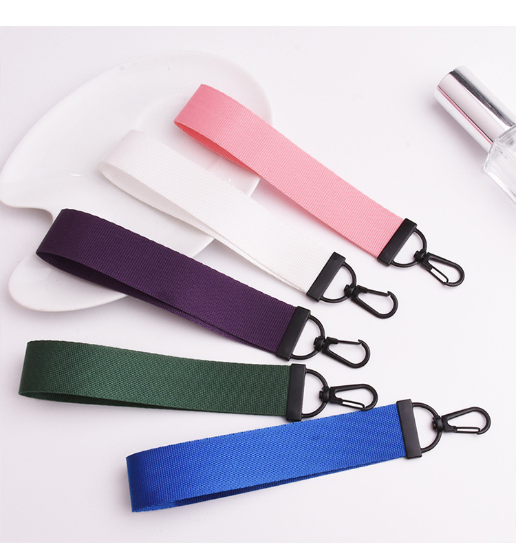 Llavero con tira de lona Simple, tela Oxford con personalidad, colgante de mochila escolar resistente, accesorios de ,