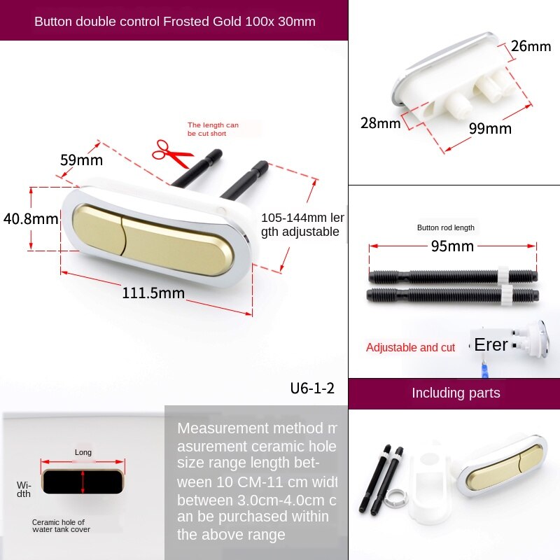 ZYNCUE Toilet PCB Drukschakelaar – 50709 – Vervanging Voor Thetford C250, C260 En C262 Cassettetoiletten