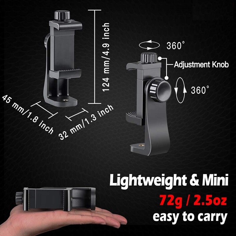 Statief Mount Adapter Mobiele Telefoon Clipper Houder Verticale 360 Statief Stand Voor Smartphone