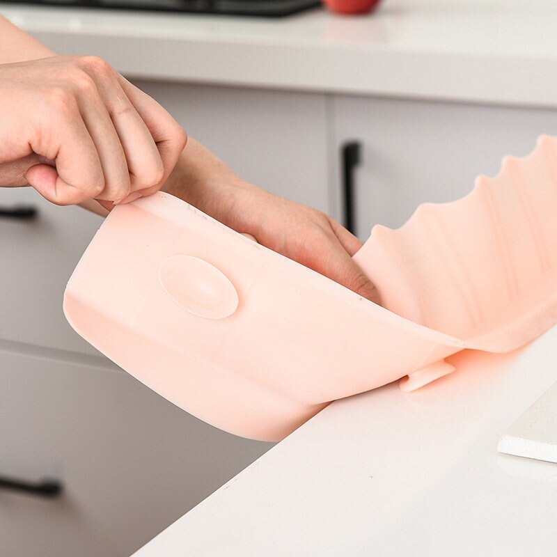 Kitchen Sink Waterproof Block Splash Water Baffle Household Anti-spill Water Water Stop Sheet Wash Dishes Dish Soft Silicone U3