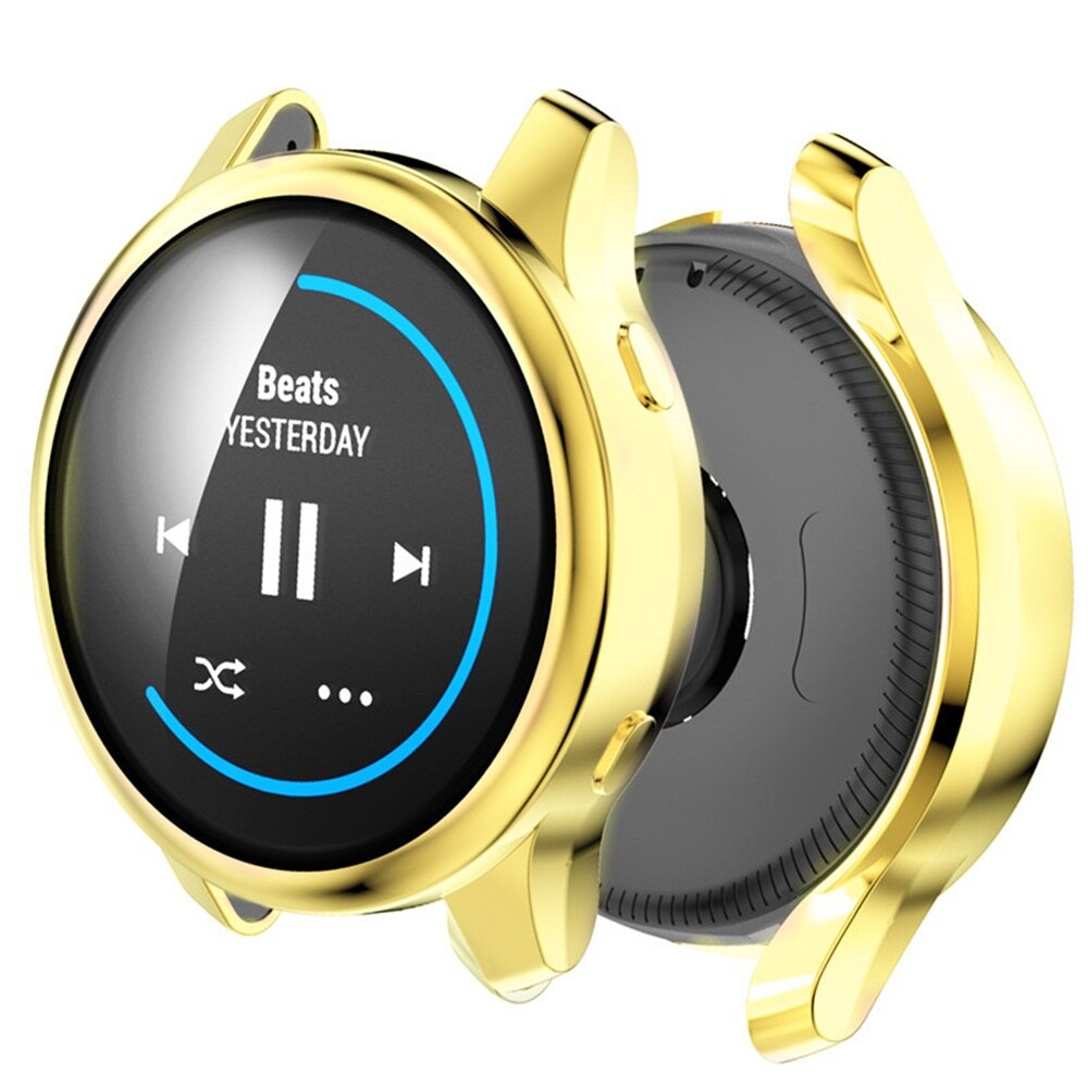 1Pc Voor Garmin Venu Ultra Dunne Tpu Horloge Case Hd Clear Beschermende Shell Anti-Kras Full Cover Screen protector Horloge Accessoire: gold