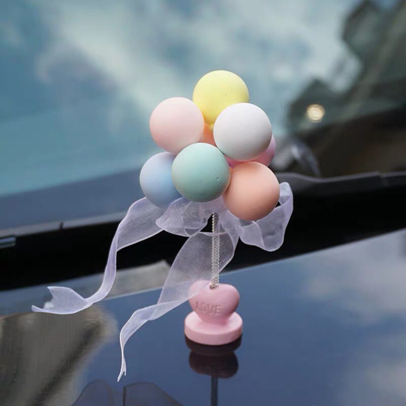 Auto Dashboard Ornament Mini Simulatie Bloem Plant Decoratie Keramische & Doek 5.5*5.5*10Cm DFDS889: macaron  confession