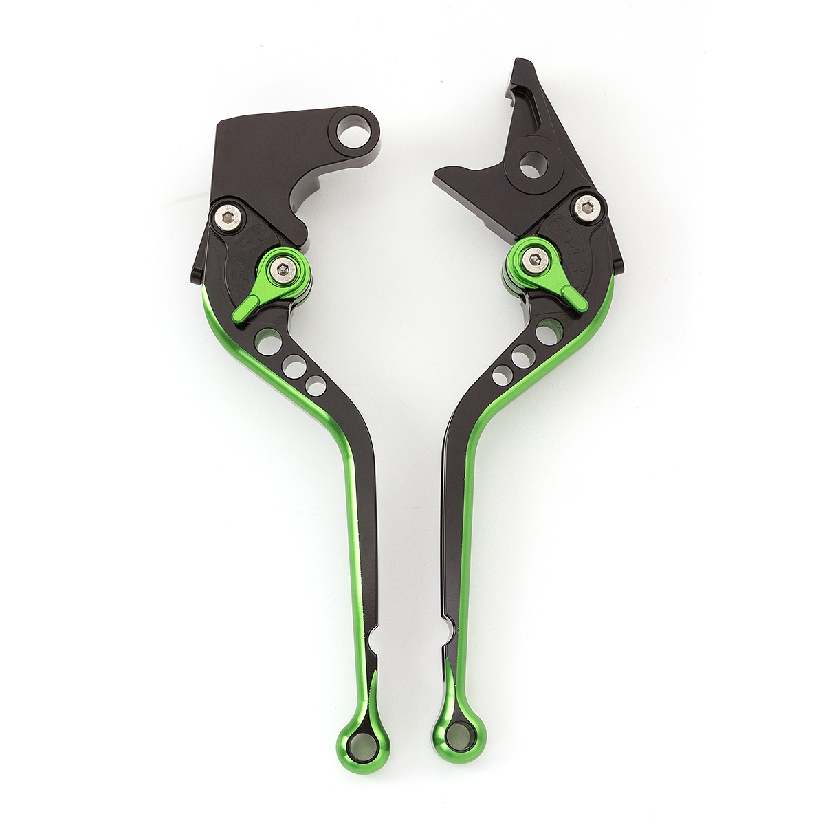 CNC Aluminum Motorcycle Accessories Brake Handle Clutch Lever Handles For Honda Grom 150: Black Green