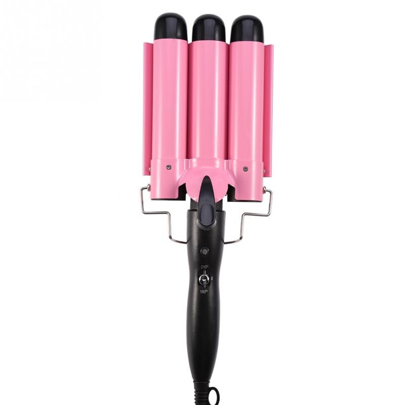 Hair Curling Iron Ceramic Triple Triple Pipe Hair Curler Egg Roll Hair Styling Tools Hair Styler Wand Curler Irons: 32mm / EU