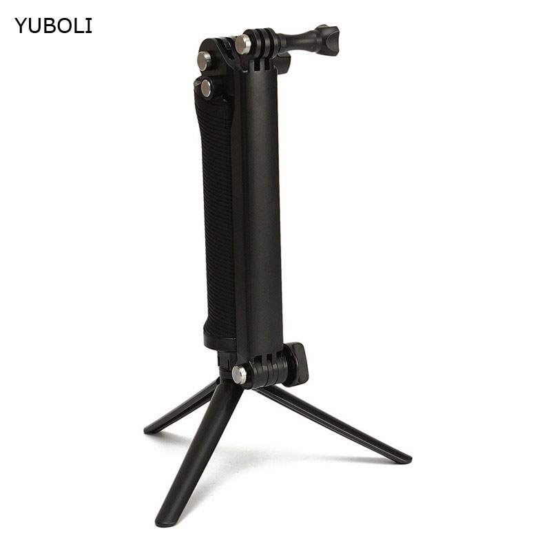 Go Pro 3-Way Pole Grip Draagbare Selfie Stok Statief Monopod Voor Gopro Hero 5/4 / 3 + Sjcam SJ4000 Sj5000x Xiaomi Yi 4K 4K Plus 2