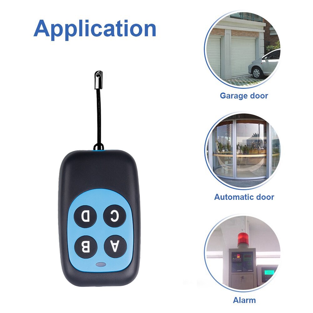 Multi frequency 250- 868MHz Remote Control Car Garage Gate Door Opener Remote Control Duplicator Clone Cloning Code 4 Buttons