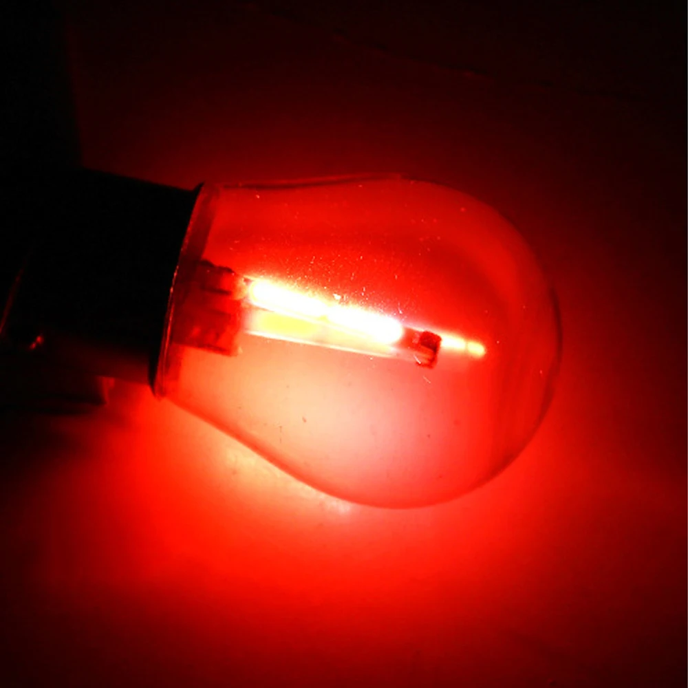 4 COB LED 1156 BAU15S Auto Remlicht Parking Lamp 12 V Auto Voertuig DRL Reverse Lamp Signaal Lamp voor Auto's: Beige / Rood