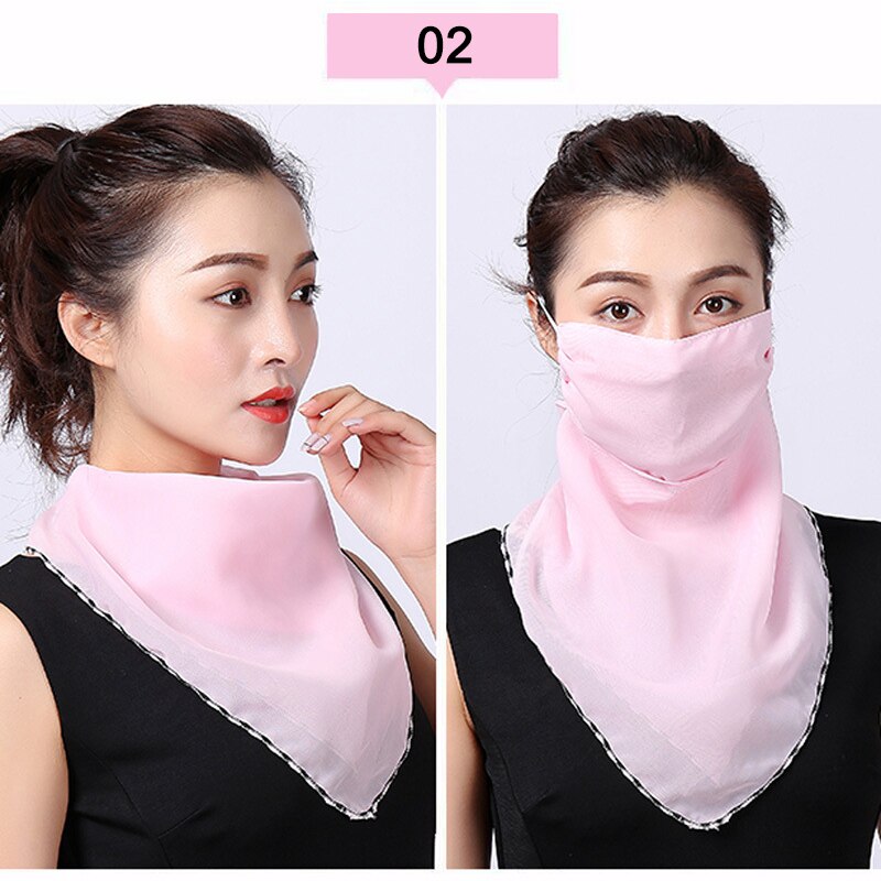 Écharpe Protection UV pour femmes | Couvre-visage, Protection UV respirant avec corde d'oreille ajustable pour femmes en plein air vj: 2