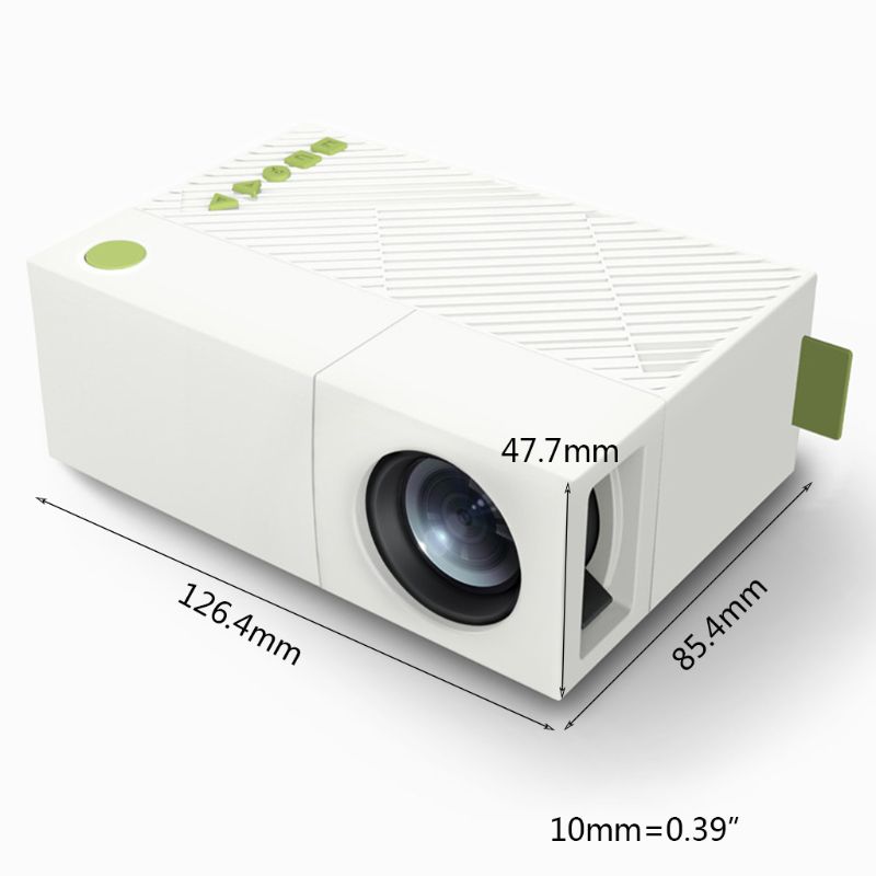 H052 YG310 Portable Projector Home Theater 1080P High Definition LED Light Projector