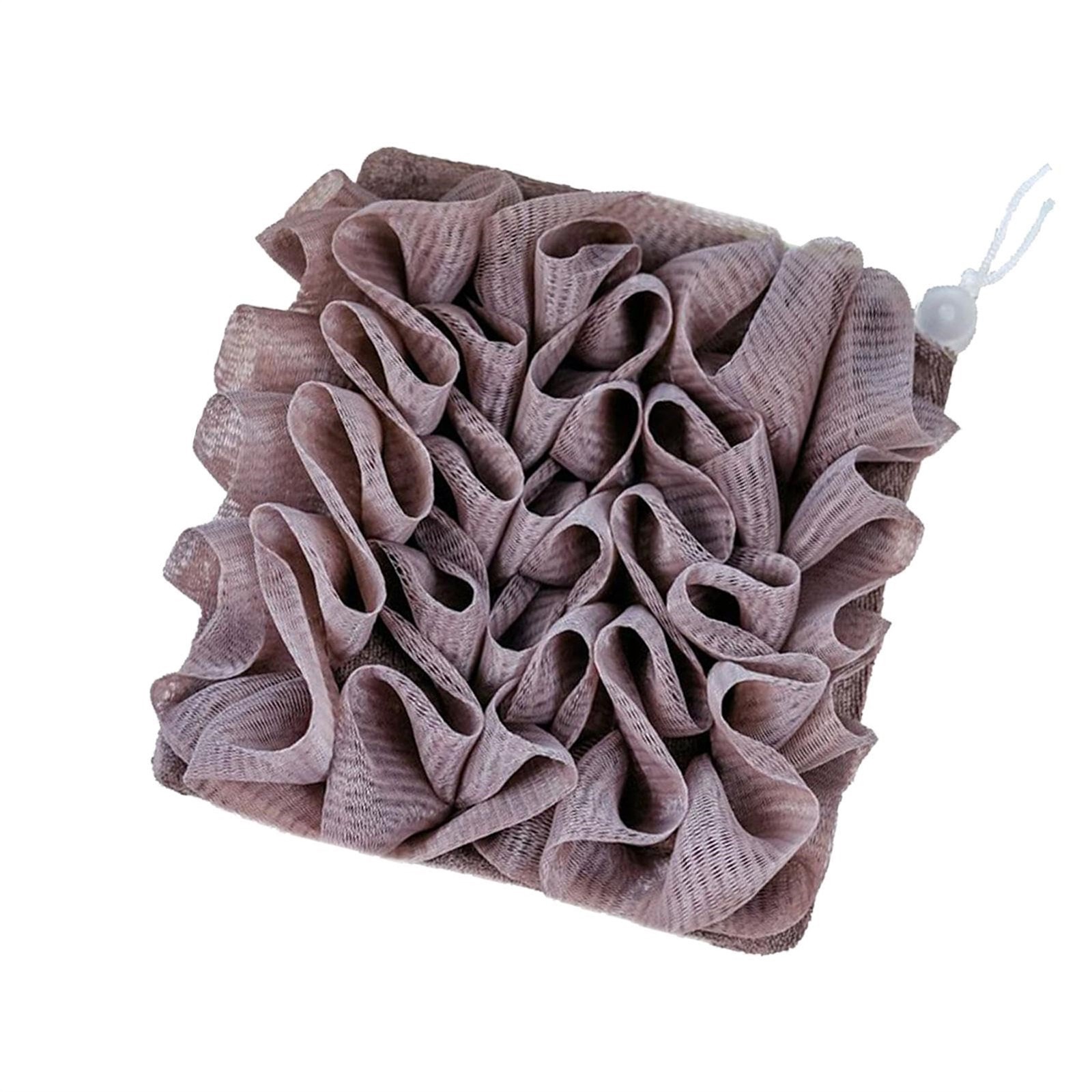 2 in 1 Bath Loofah Sponge with Drawstring Ball Bath Long Lasting Use Deep Cleansing Mesh Shower Sponge Mesh Shower Sponge