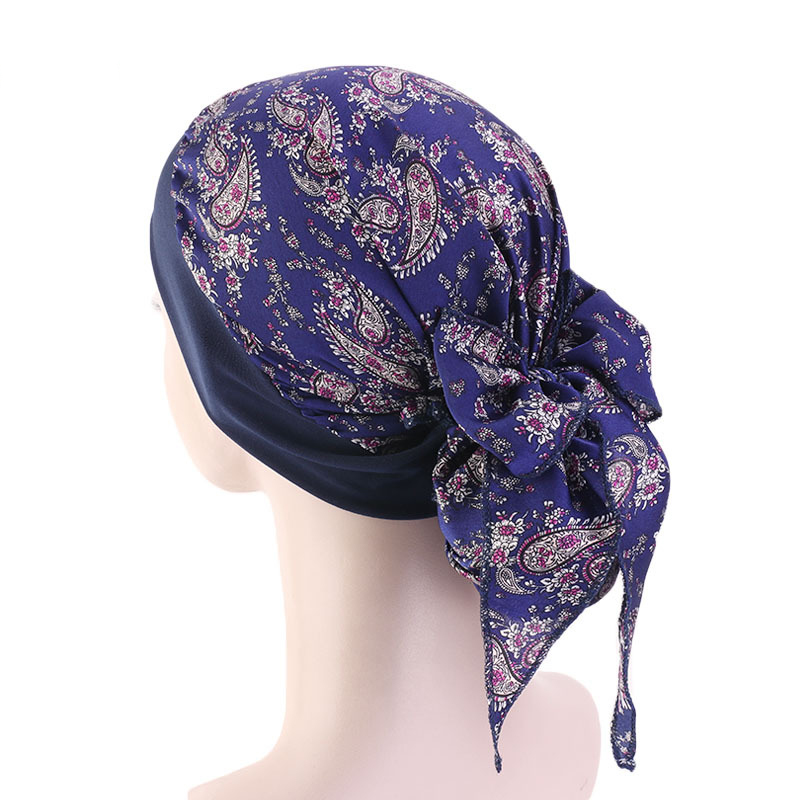 Vrouwen Kanker Hoofddoek Chemo Haaruitval Hoed Tulband Voorgebonden Hoofddeksels Bandana Nieuw