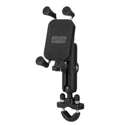 Universal Motorcycle Mobile Phone Holder Charger Aluminum Bike Phone Stand GPS Mount Bracket Support 4-6.5inch iPhone Smartphone: Handlebar Holder