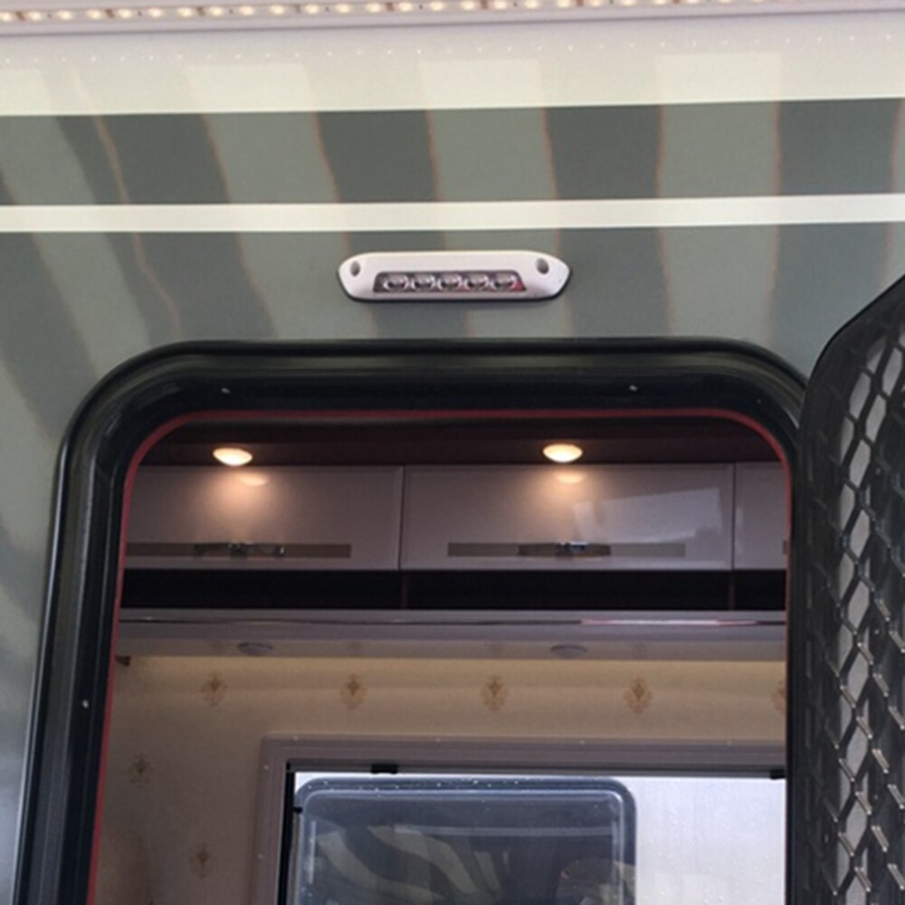 Auvent de camping-car 12V 24V 8W RV | Luminaire de porche, étanche, lampes murales intérieures de caravane camping-car, barre lumineuse, lampe extérieure de camping-car