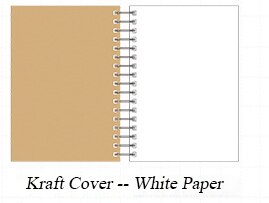 A6 Sketchbook Notepad for Artist Sketch Drawing 50 Sheet Kraft Paper Sketch Book Diary Drawing Notebook Stationery: C