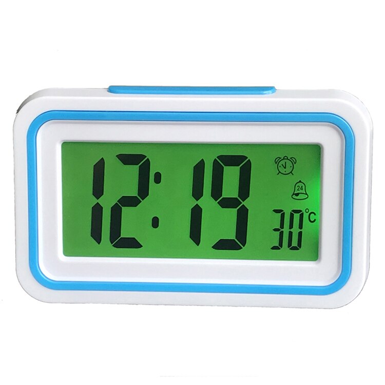 Russian Talking Clock Speaking Time and Temperature Home Thermometer Digital Desk Table Snooze Alarm Clock Kid Children Wake Up: Sky Blue
