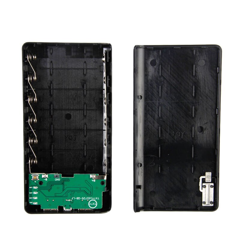 1 PC Dual USB Power Bank 6x 18650 External Backup Battery Charger Box Case For Phone