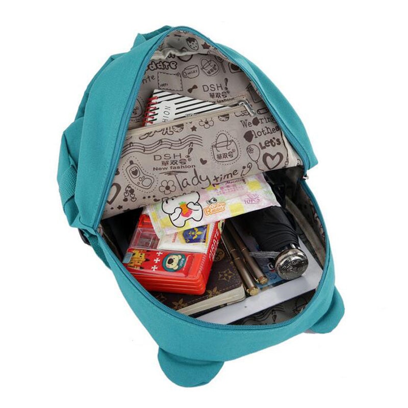 Cute Cartoon Bear Dolls Canvas School Backpack For Children Mini Baby Toddler BookBag For Boys and girls Mochila Rucksacks