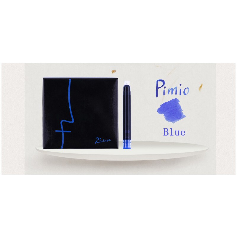 Original Picasso Pimio Fountain Pen Ink Refill Cartridges Blue / Black for Picasso Fountain Pens European Standard Dia 2.8mm: 15pcs Blue