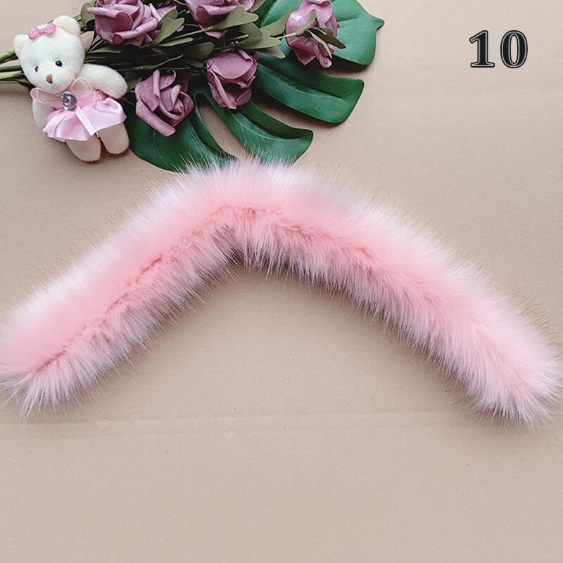 80Cm Faux Vos Bont Lint Tapes Diy Jas Fluffy Bontkraag Sjaal Naaien Materialen Levert Pluche Bont Streep Bont voor Handwerken: 10