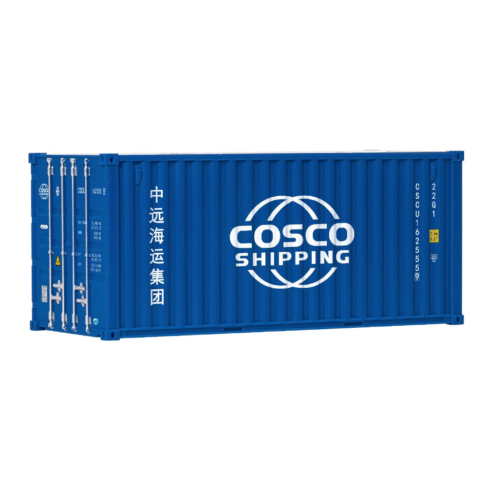 20ft Mini COSCO Container modello di giocattoli giocattoli contenitore di carico contenitore di logistica tascimo contenitore per nave portapenne forniture per ufficio