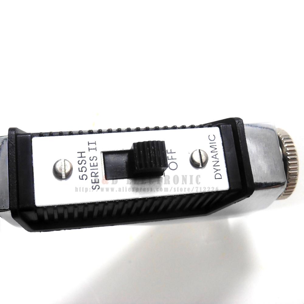 Silver Metal 55SH II Cardioid Dynamic Microphone Vocal Classical Vintage Style Karaoke Microphone for Shure 55SH Series Mi