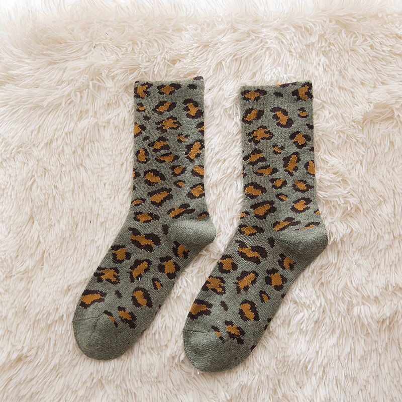 5 Paia Calzini Invernali Vintage Unisex – Misto Lana Morbido, Taglia Unica 38-43, Stampe Colorate