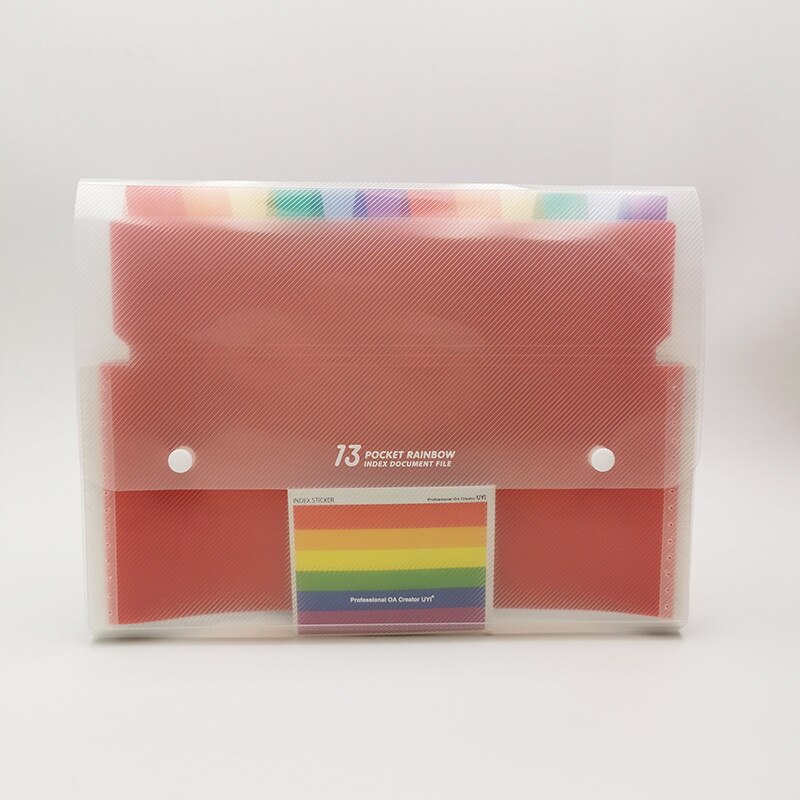 7/13 Pockets File Folder A4 Organizer Portable Business File Office Supplies Document Holder Document Bag Office Stationery