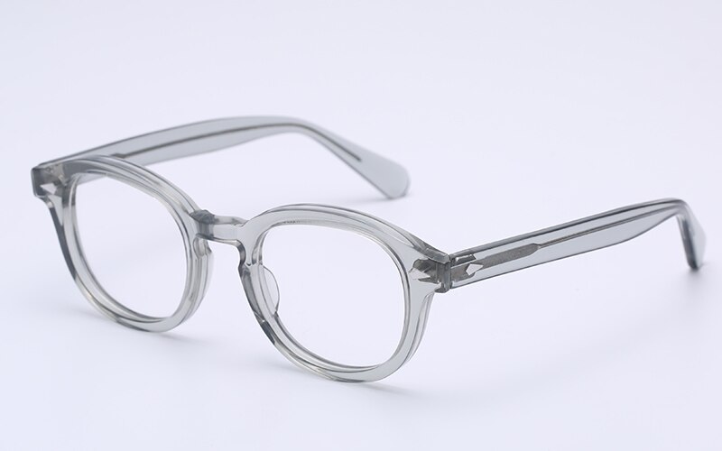Håndlavede acetat briller stel kvinder mænd johnny depp brillerammer mærke skildpadde optisk brille demi nærsynethed: 6