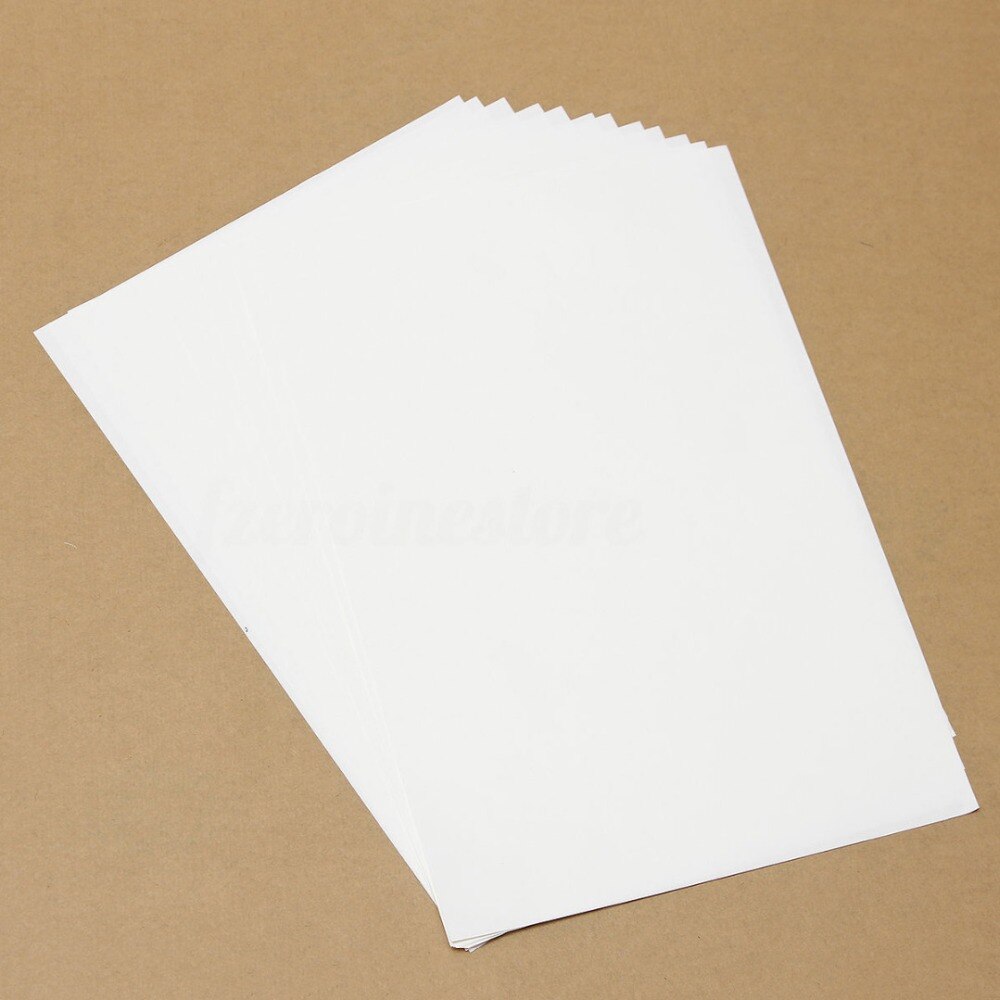 Papel de transferencia térmica A4 para planchar, prensa de papel de transferencia térmica para camisetas de algodón ligero, impresión de inyección de tinta, 50 Uds.